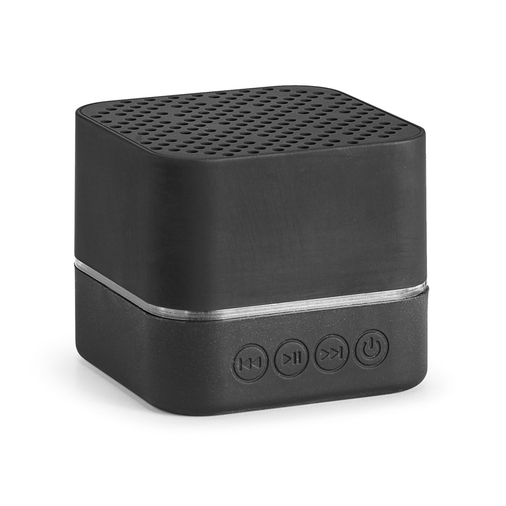 Caixa de som com autonomia de 2h (300 mAh) em ABS