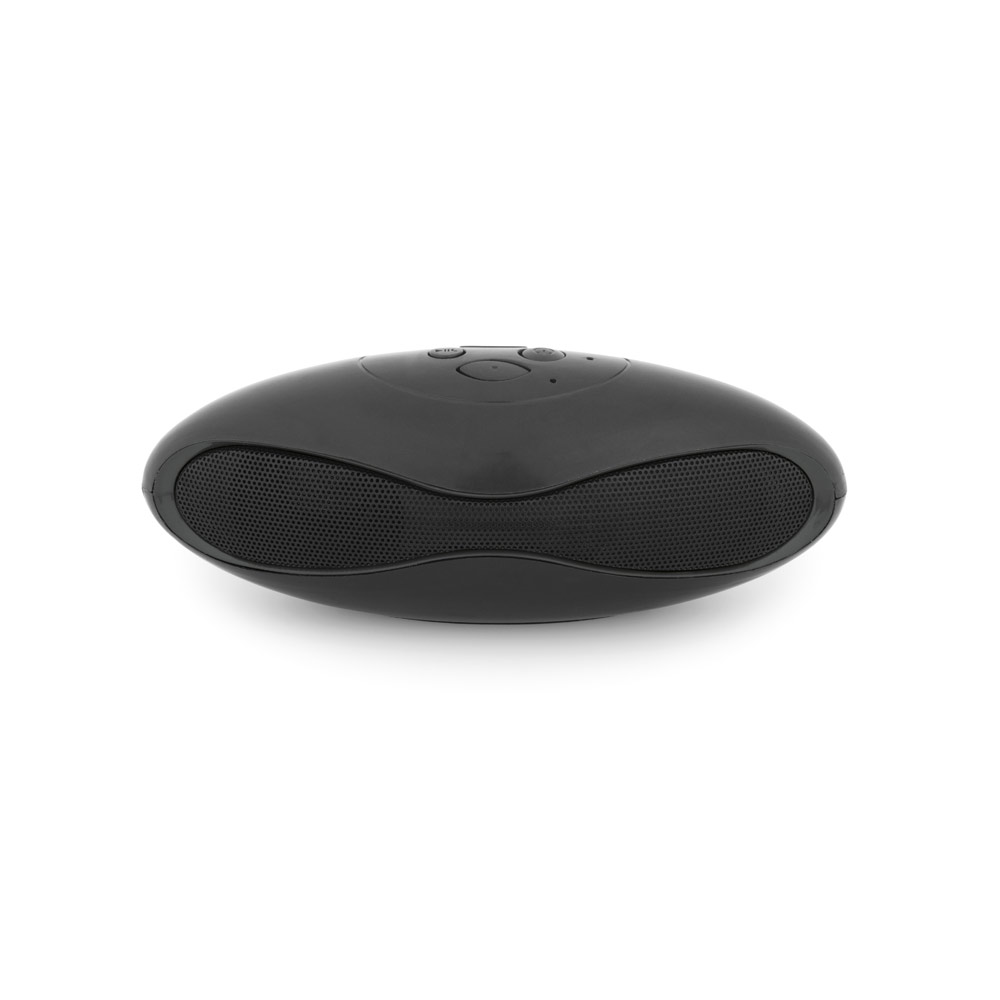 Caixa de som portátil com autonomia de 3h e microfone
