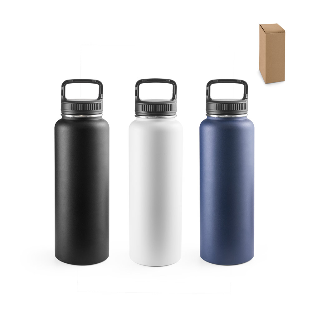 Garrafa esportiva térmica em aço inox (1200 mL)