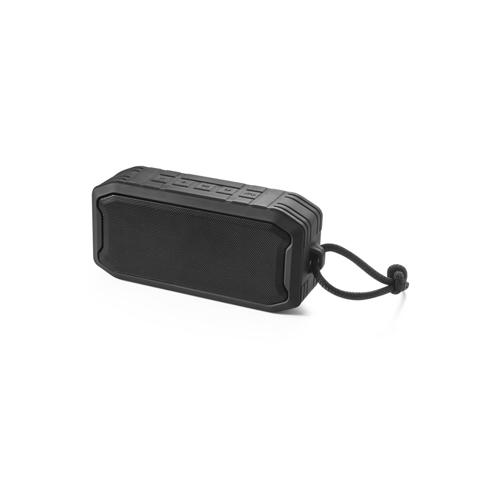 Caixa de som à prova de água (IPX7), autonomia de 9h (1'200 mAh)