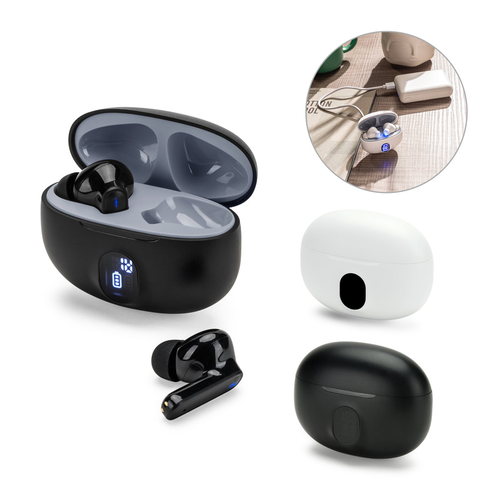 Fones de ouvido wireless com autonomia de 4h (200 mAh)